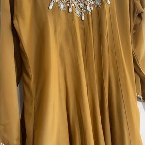 Elegant Gold Maxi Dress